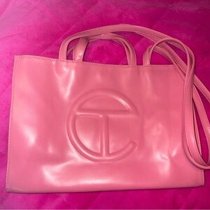 Telfar Pink tote bag